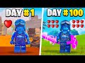 I Survived 100 Days in Lego Fortnite