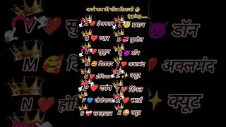 Choose your name first letter ❤🥰😇//#trending #love #namekafirstlettergift