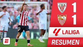 Athletic Club dejó escapar triunfo en el último suspiro con insólito empate 1-1 de Sevilla | La Liga