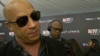 Billy Lynn’s Long Halftime Walk: Vin Diesel Red Carpet Movie Premiere Interview | ScreenSlam