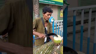 Fruit Ninja Of India! Coconut Fruit Cutting Skills in Kolkata