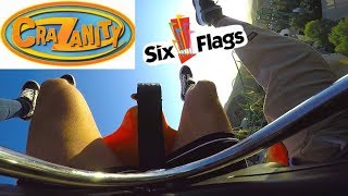 *HIDDEN* GoPro ON  NEW CRAZANITY SIX FLAGS RIDE!! 2018