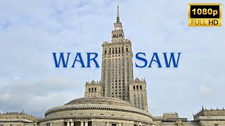 Walking Tour in Warsaw 4K | Palace of Culture, Varso Tower \u0026 Museum of Modern Art | Silent walk