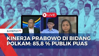 Litbang Kompas: Publik Puas Dengan Kinerja Pemerintahan Prabowo-Gibran di Bidang Polkam