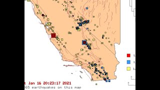 Major Earthquake uptick in California... Earthquake WATCH in effect 1/16/2021