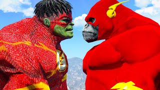 Gorilla Grodd Flash VS Hulk Flash - What If
