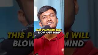 This Platform Will BLOW YOUR MIND! #shortsindia #millionairemindset #viralvideo