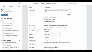 Edit Basic Course Settings