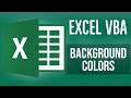 Excel VBA Tutorial for Beginners 10 - Background Colors in Excel VBA