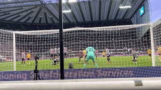 Nick pope save. Newcastle v wolves. 12.3.23