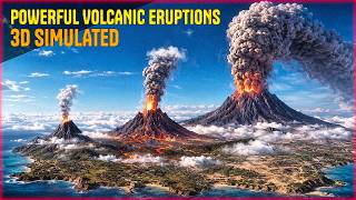🌋 Most Powerful VOLCANIC ERUPTIONS Ever 🌋💥 Size Comparison