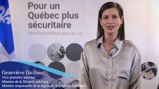 Geneviève Guilbault - Reconnaissance Policière