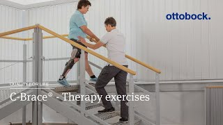 C-Brace® Leg Orthosis: Therapy exercises 11/16 - Training on the stairs │ Ottobock