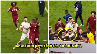 Iran and Qatar players fight after the final whistle of the semi-final match | Iran vs Qatar 🇮🇷🇶🇦