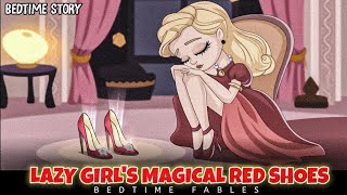 Lazy Girl's Magical Red Shoes | Bedtime stories For Kids | Bedtime Fables