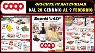 Volantino Coop dal 23 Gennaio al 5 Febbraio 2025  🛍️ SCONTI FINO AL 40% 🟩⬜️🟥 #anteprima