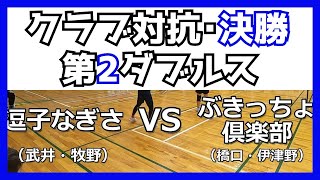 第42回全日本レディースバドミントン選手権大会 in新潟 クラブ対抗：決勝戦・第2ダブルス＃日レ＃レディースバドミントン