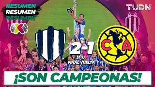 Resumen y goles | Rayadas 2 (2)-(2) 1 América | Liga Mx Femenil - CL2024 Final |