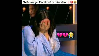 Shehnaaz gill crying😭 Interview with Jay | talking  about sidharth shukla💔