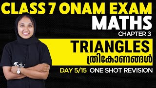 Class 7 Maths | Chapter 3 | Triangles | Thregonangal | One Shot | Eduport