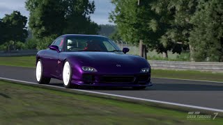 【GT7】 マツダ RX-7 (FD3S改) ニュルブルクリンク北コース 外部視点 TA