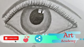 How to draw realistic eyes for beginners with pencil step by step | Pencil Sketch Video