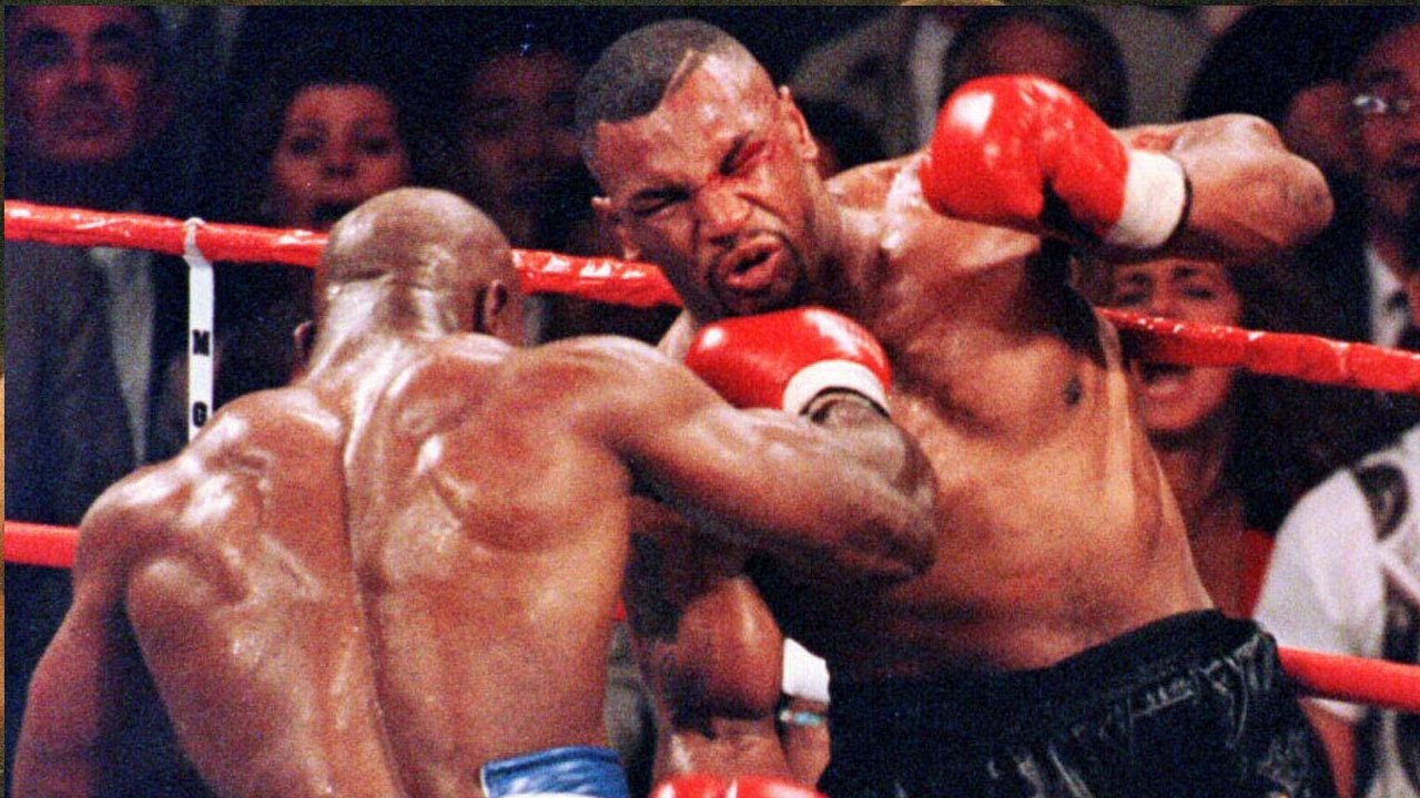 Mike Tyson Vs Evander Holyfield 1 Fight Highlights HD - YouTube