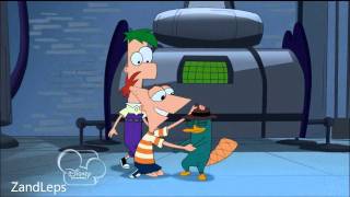 Phineas and Ferb Across the 2nd Deminsion clip Phineas and Isabella Kiss