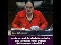 En su Informe, la presidenta de la Mesa Directiva reconoció el trabajo con otras áreas del Senado