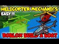 TUTORIAL! Easy! Simple! Realistic! Helicopter Mechanics in Roblox Build a Boat for Treasure! How to