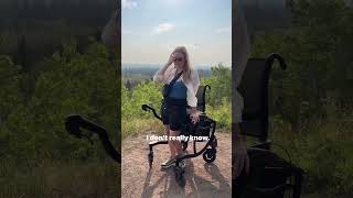 my new zeen walker helps me to stand & walk as a wheelchair user