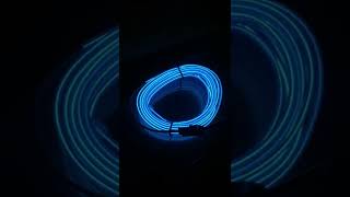 How to Install Car Dashboard Neon blue Lights Strip 2 Meters EL Wire