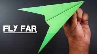 EASY Paper Plane that FLY FAR - How To Make Paper Airplane, World's Best Paper Airplane