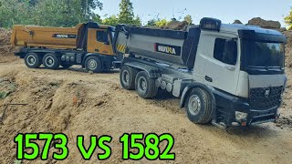 HUINA 1582 VS HUINA 1573 !! RC HUINA TRUCK