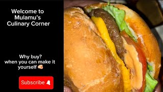 Beef Burger & Fries Done Right | Easy Homemade Beef Burger and Fries recipe |