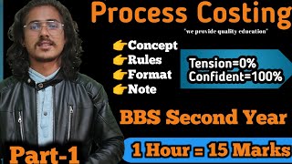 Process Costing BBS 2nd year Account || Process Account || All Rules, Note, Format & Concept