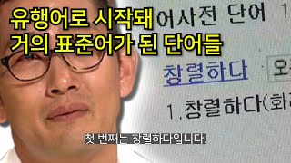 유행어로 시작했지만 완전 고여서 준 표준어가 된 단어들