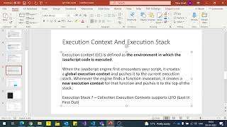 2. JavaScript Part 2 Execution Context & Execution Stack