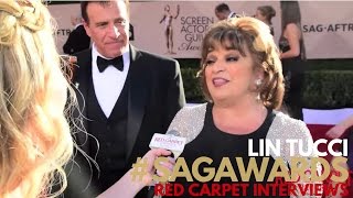 Lin Tucci #OITNB interviewed on the 23rd Screen Actors Guild Awards Red Carpet #SAGAwards