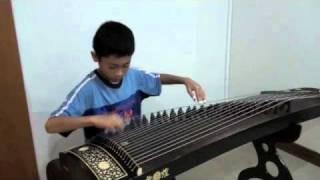 浏阳河 \u0026 丰收锣鼓 (Guzheng) by ong huo chuan 翁厚川