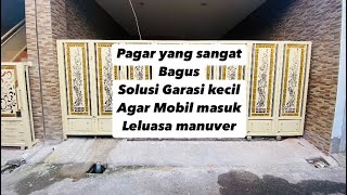 Inspirasi contoh Pintu Sleding enteng , solusi garasi luas