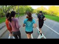 running with friends in new york s central park