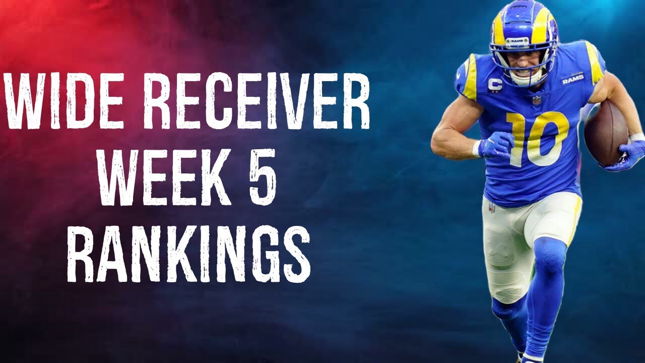 Top 36 Wide Receiver Rankings Week 5 Fantasy Football - YouTube