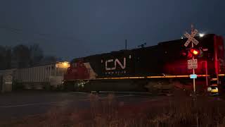 CN L551 at south hill road in Gladstone, Michigan 12-29-24 with BLE 908