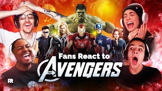 They were literally losing it!!! FIRST TIME watching The Avengers (2012) Reaction Mashup