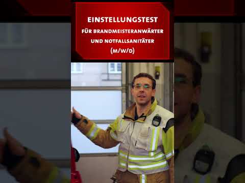 Einstellungstest Für Brandmeisteranwärter Und Notfallsanitäter (m/w/d ...