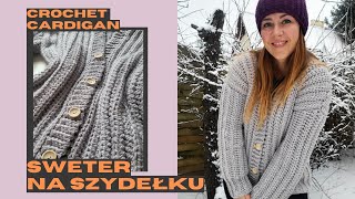 Najprostszy sweter na szydełku. Jak zaplanować robótkę i zrobić próbkę? Tutorial krok po kroku.