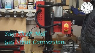 #MT9 - Gas Strut Conversion on Sieg SX2P Mini-Mill. By Andrew Whale.