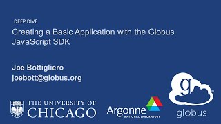 Creating a Basic Application with the Globus JavaScript SDK