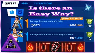 Fortnite Week 7 Legendary Quest Damage Opponents in Vehicles Challenge Comment for Easy Way Trick EZ